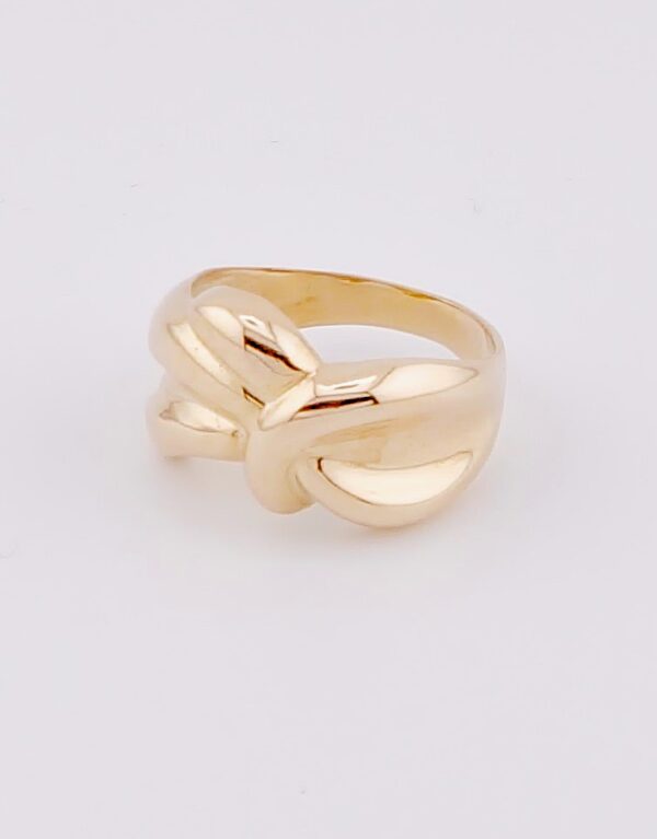 10K Rose Gold Undulating 2 Ring - Image 3