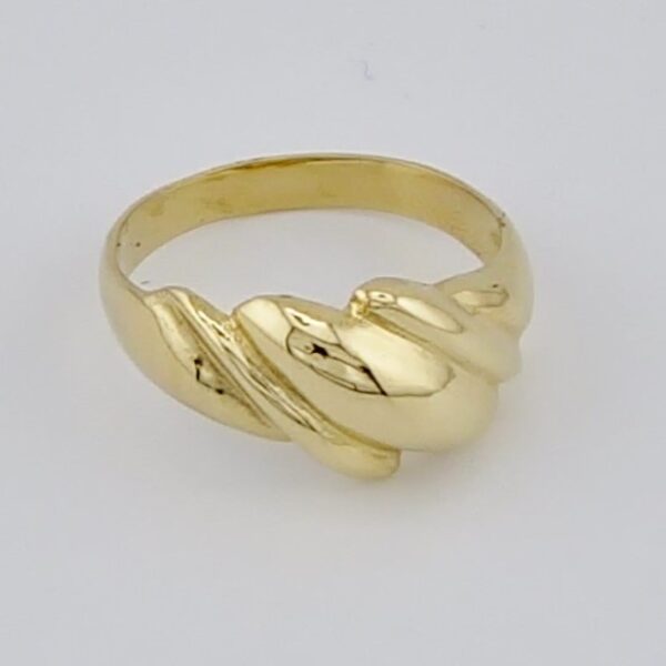 10K Yellow Gold Free shape Ring - Image 3