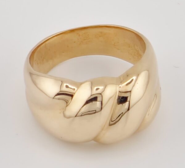 10K Rose Gold Undulating 4 Ring - Image 3