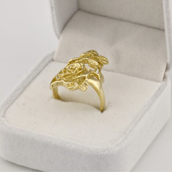 10K Yellow Gold Rose Ring