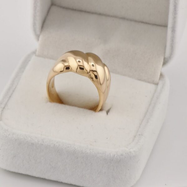 10K Rose Gold Undulating 4 Ring