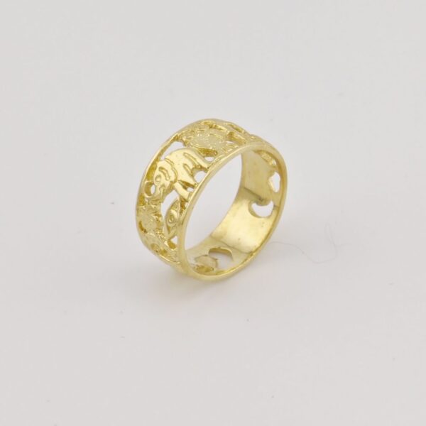 10K Yellow Gold Lucky Band Ring