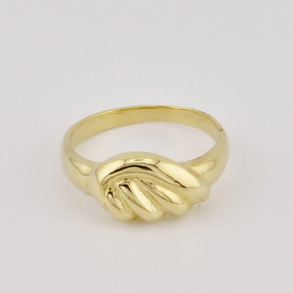 10K Yellow Gold Undulating 11 Ring - Image 2