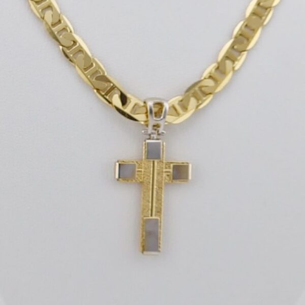 18K Yellow Gold Cross Pendant