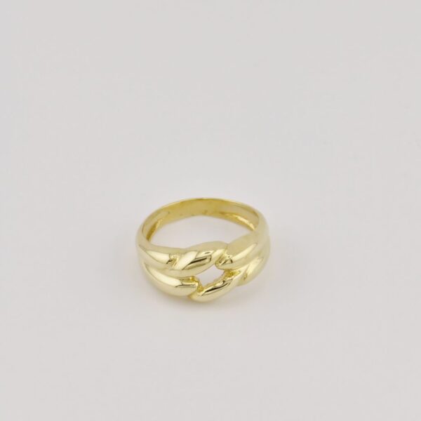 10K Yellow Gold Undulating 8 Ring