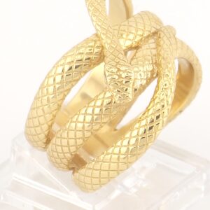 14K Yellow Gold Snake Ring