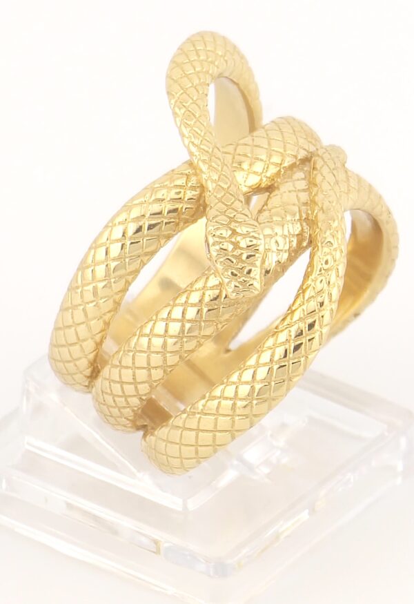 14K Yellow Gold Snake Ring