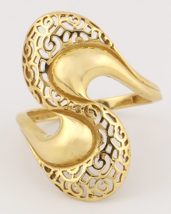 14K Gold Statement Ring - Image 2