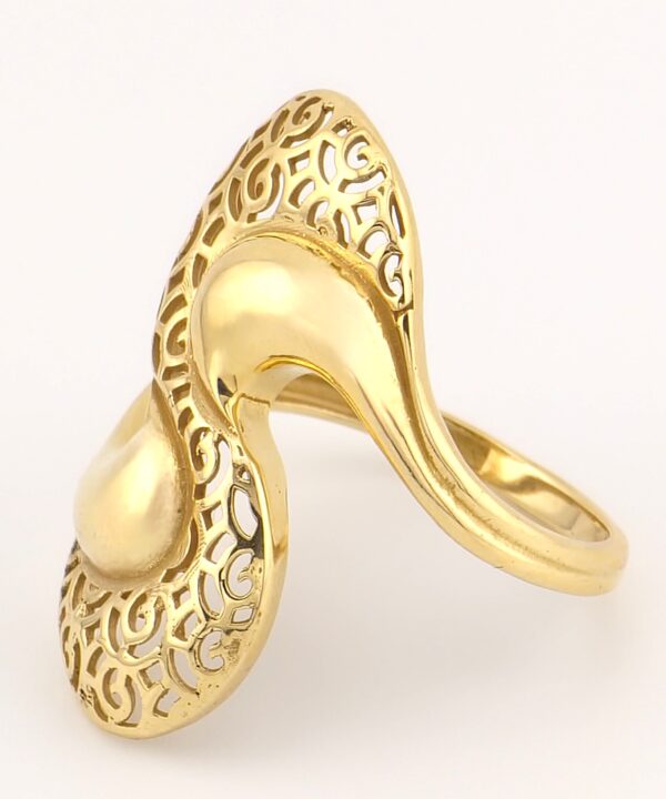 14K Gold Statement Ring - Image 3